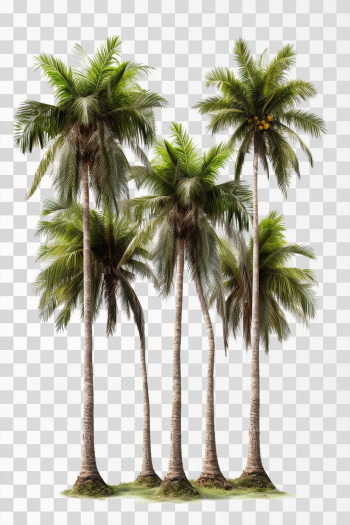 coconut trees - png transparent background