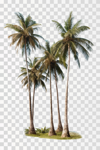 coconut trees - png transparent background