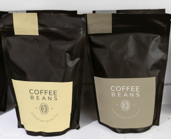 Coffee bean bag mockup design | Free stock psd mockup - 533922