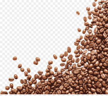 Coffee bean Cappuccino Cafe - Hand painted brown coffee beans 