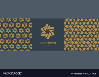 coffee beans flower logo coffee beans flower logo