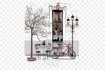 Coffee Cafe Drink - Outside the cafe, bike Coffee Cafe Drink - Outside the cafe, bike