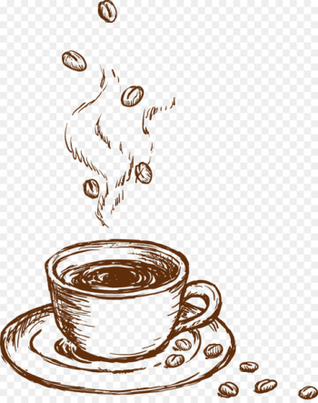 Coffee cup Cappuccino Cafe Flat white - Coffee sketch Coffee cup Cappuccino Cafe Flat white - Coffee sketch