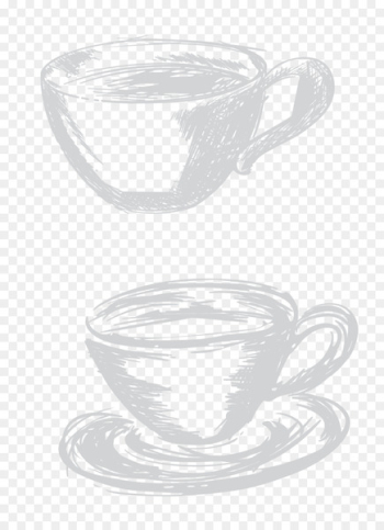 Coffee cup - Chalk painted coffee cup vector Coffee cup - Chalk painted coffee cup vector