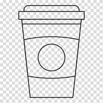 Coffee, cup, drink, line, outline, paper, thin icon