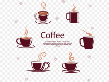 Coffee cup Espresso Cafe Iced coffee - Coffee vector material 