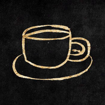 Coffee cup sticker, gold aesthetic | Free Vector Illustration - rawpixel Coffee cup sticker, gold aesthetic | Free Vector Illustration - rawpixel