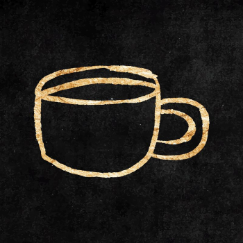 Coffee cup sticker, gold aesthetic | Free Vector Illustration - rawpixel Coffee cup sticker, gold aesthetic | Free Vector Illustration - rawpixel