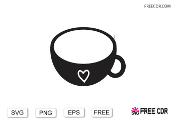 Coffee Cup Svg File Free - SVG Png and Eps - FreeCDR.com Coffee Cup Svg File Free - SVG Png and Eps - FreeCDR.com