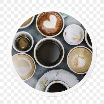 Coffee cups png sticker, drinks | Free PNG - rawpixel