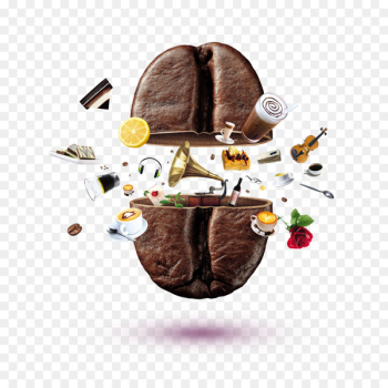 Coffee Espresso Latte Cappuccino Milk - Coffee creative elements 