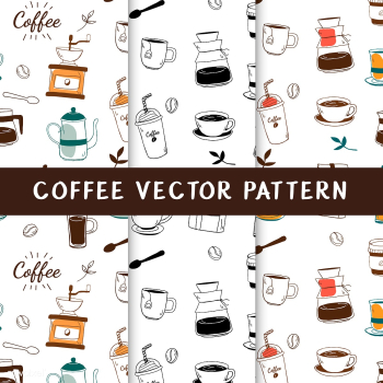 Coffee house and cafe seamless background vec.. | Free stock vector - 520784 Coffee house and cafe seamless background vec.. | Free stock vector - 520784