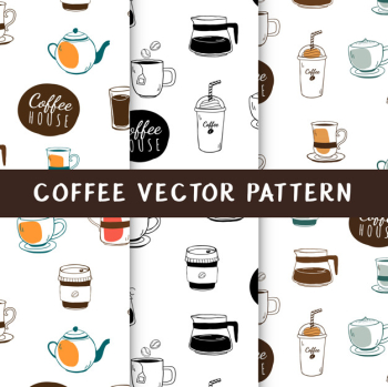 Coffee house and cafe seamless background vector Coffee house and cafe seamless background vector