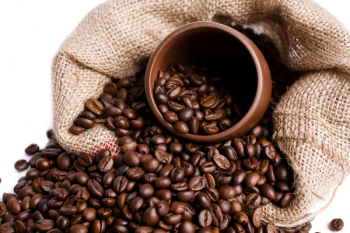 coffee isolated on white close up look