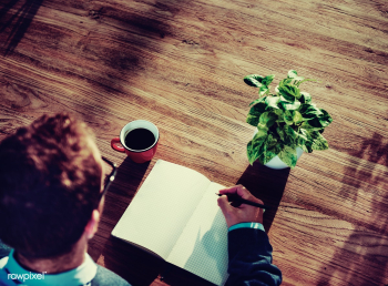 Coffee notebook writing | Free stock photo - 1602