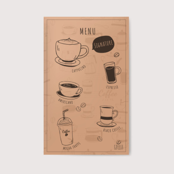 Coffee shop and cafe menu vector Coffee shop and cafe menu vector