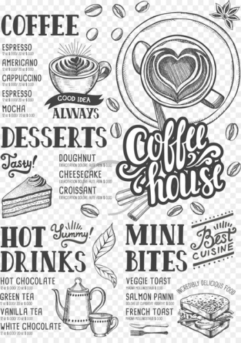 Coffee Tea Cafe Hamburger Menu - Coffee shop menu Coffee Tea Cafe Hamburger Menu - Coffee shop menu