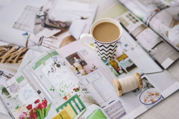 Coffee with home decor magazines Coffee with home decor magazines