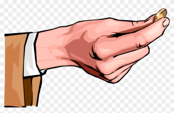 Coin Clipart Hand Holding - Hand Coin Png