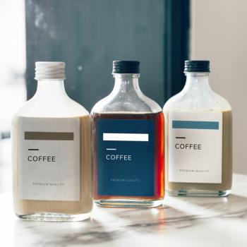 Cold brew coffee bottle mockup design Free Psd Cold brew coffee bottle mockup design Free Psd