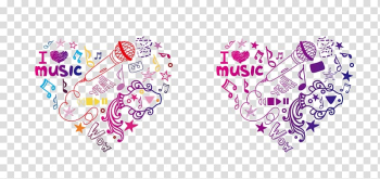 Collage Heart Symbol Illustration, Heart-shaped collage of original elements transparent background PNG clipart