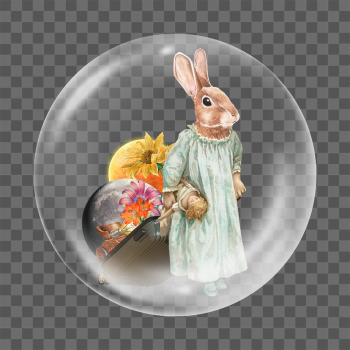 Collage rabbit png sticker, vintage | Free PNG - rawpixel