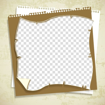 Collage Visual design elements and principles, Vintage brown frame material transparent background PNG clipart