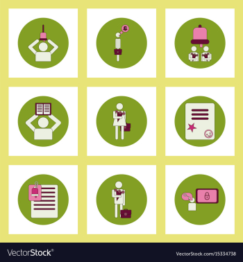 Collection of back to school items in flat style vector image Collection of back to school items in flat style vector image
