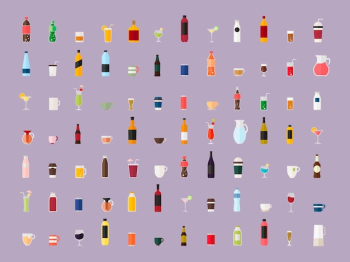 Collection of beverage vectors Collection of beverage vectors