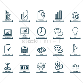 Collection of business icons Collection of business icons