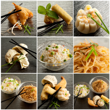 collection of chinese food collection of chinese food