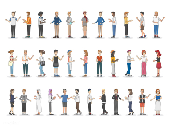 Collection of diverse illustrated people | Free stock vector - 399512 Collection of diverse illustrated people | Free stock vector - 399512