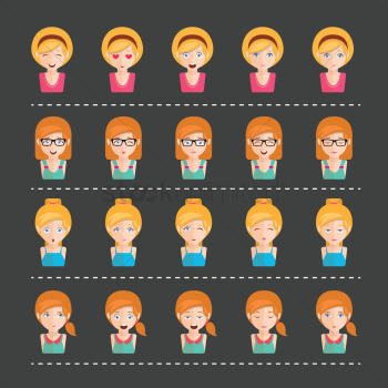 Collection of facial expressions