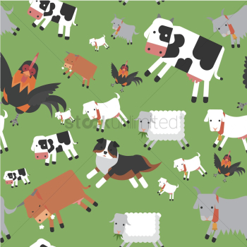 Collection of farm animals Collection of farm animals