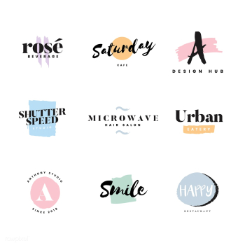 Collection of logos and branding vector | Free stock vector - 466456