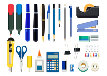 Collection of office stationery isolated on w.. | Free stock vector - 393815 Collection of office stationery isolated on w.. | Free stock vector - 393815