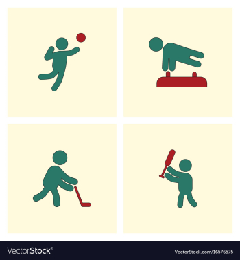 Collection of olympic game design vector image