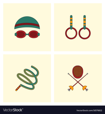 Collection of olympic game design vector image