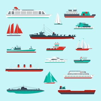 Collection of ships Collection of ships