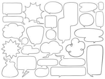 Collection of speech bubbles vector | Free stock vector - 463909