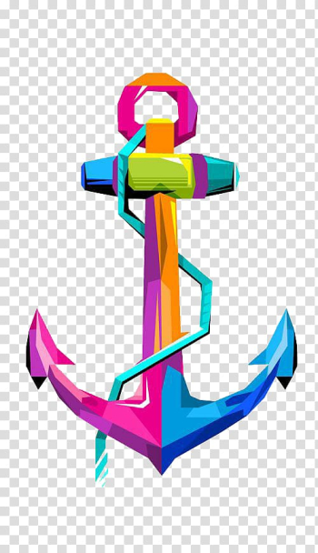 Color Anchor, Color anchor transparent background PNG clipart