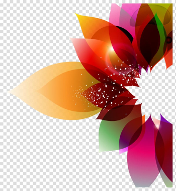 Color Flower Abstract art Floral design, Colorful background ...