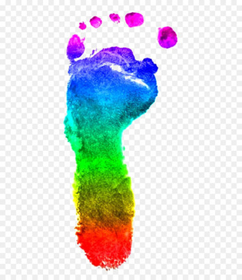 Color Footprint Rainbow Clip art - Color footprints Color Footprint Rainbow Clip art - Color footprints