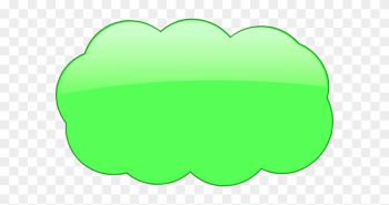 Color - Green Cloud Clip Art Color - Green Cloud Clip Art