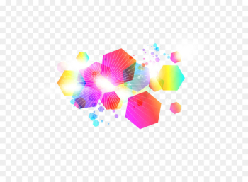 Color hexagon combination background vector 