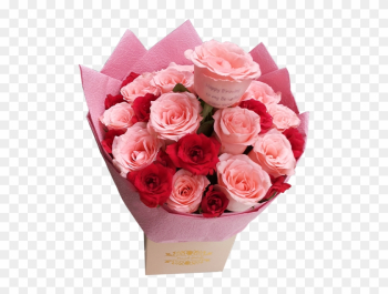 Color Love 15 Pink Rose And 15 Red - Pink Rose Product Png