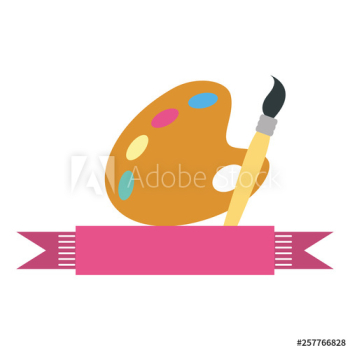 color palette with brush icon