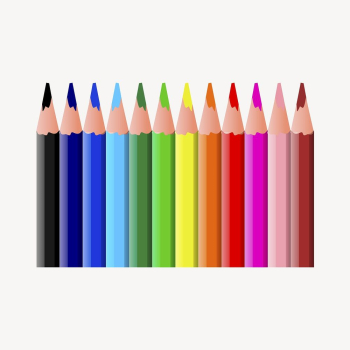 Color pencils clipart, stationery illustration. | Free Photo - rawpixel