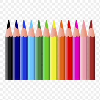 Color pencils png sticker, stationery | Free PNG - rawpixel