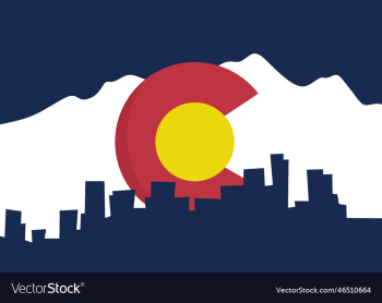colorado state with blue background colorado state with blue background